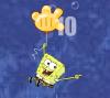 Spongebob on baloon